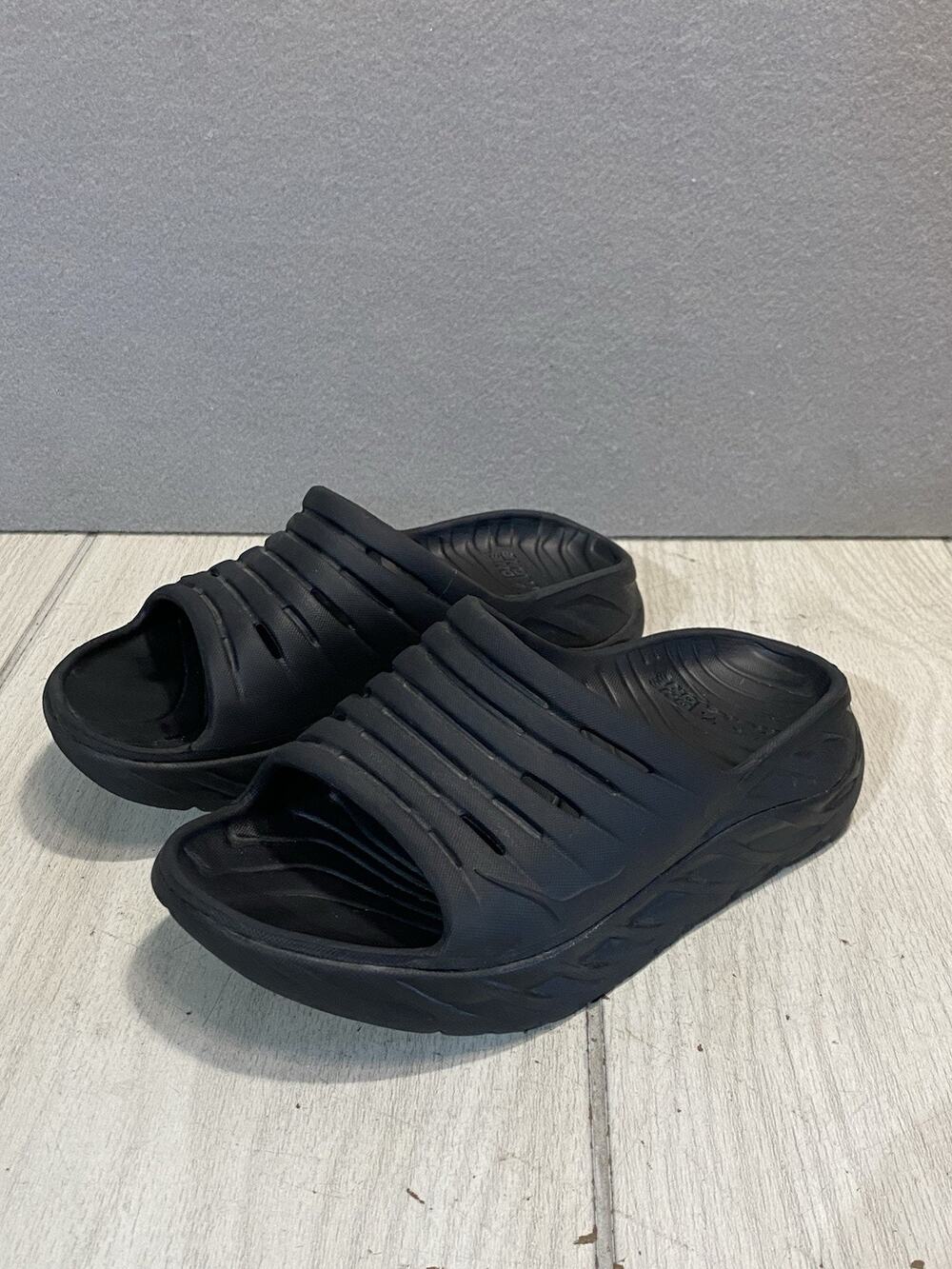 Hoka One One Ora Recovery Slide 3 Slides Sandals Women’s Size 6 Black